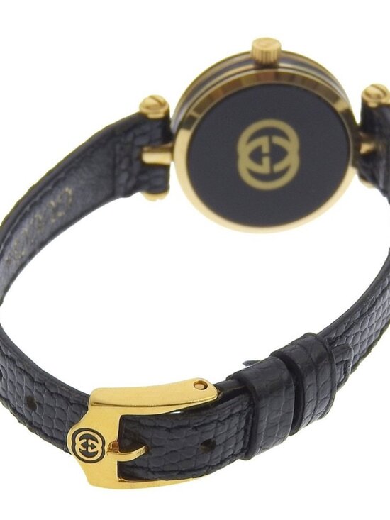 GUCCI Sherry Watches gold blackDial Plated Gold/Stainless Steel Quartz Ana... main image 5